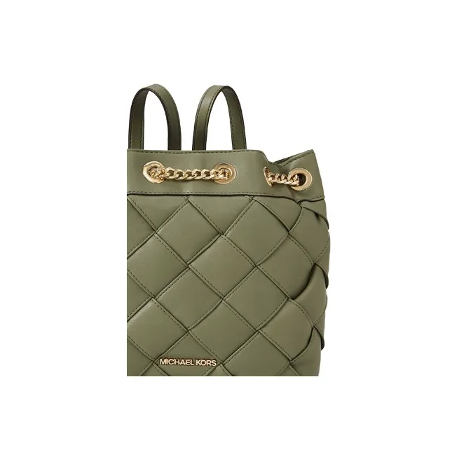 MICHAEL KORS Artificial Leather Backpack Small Size Women's Army Green-3