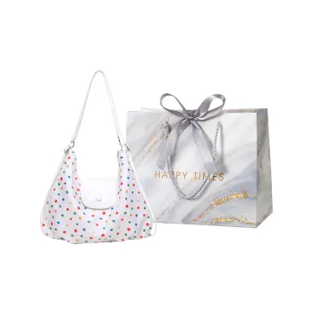 Miss Angel PU Outgoing Backpack Shoulder Bag Women's White/Coffee