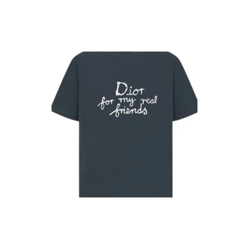 DIOR SS25 T Shirt Men's Marine Blue-5