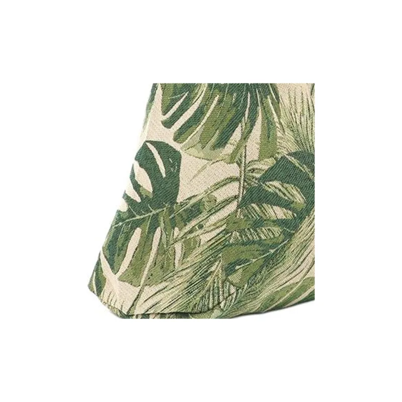 Folli Follie Cotton Hobo Bag One Shoulder Handbags Unisex Green-3