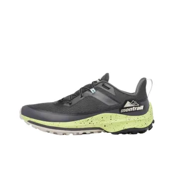 Columbia Montrail Slip-Resistant Low-Top Running Shoes Men's Dark Gray Napa Green
