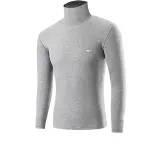 Turtleneck Unlined Clothing (Light Gray) 100% cotton Antibacterial/Foldable Collar