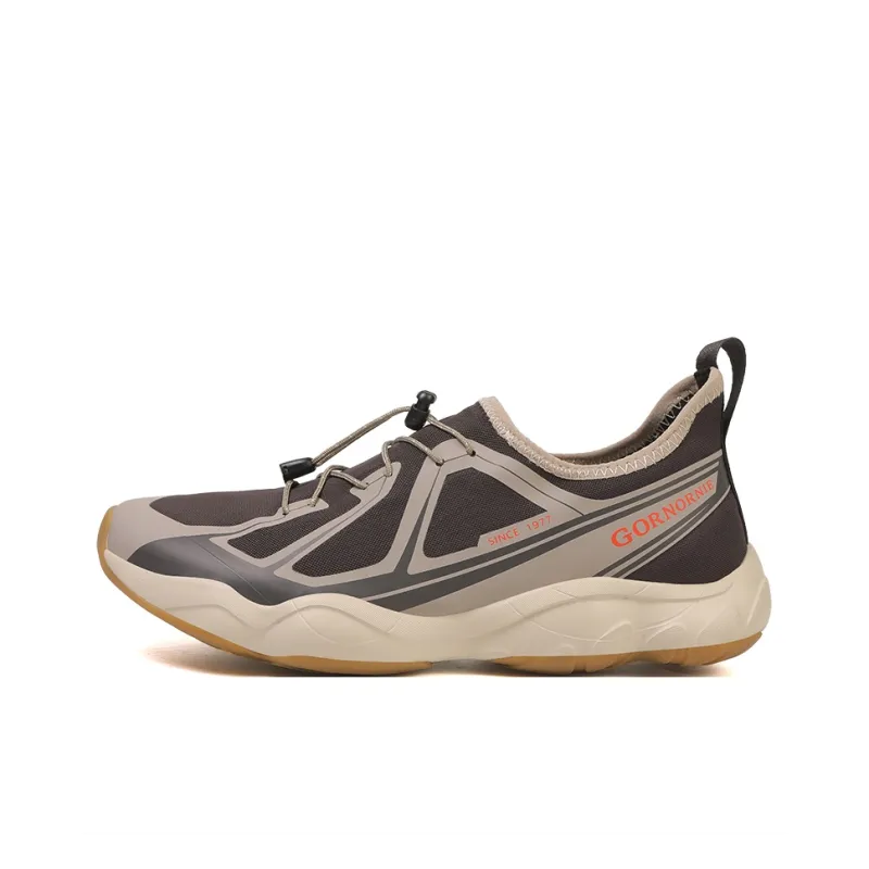 GORNORNIE Wear resistant, Lightweight, Breathable, And Non slip. Low Top Outdoor Shoes Men's Dark Brown Sand-0