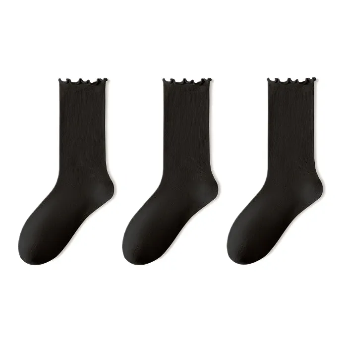 Cotton Gene Mid Calf Socks Women's 3 Pack-12
