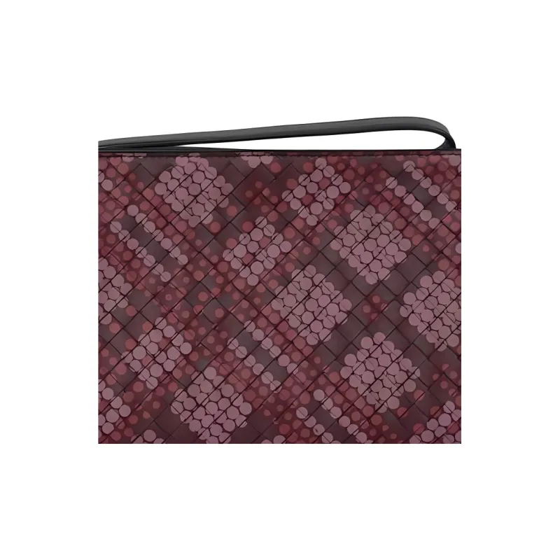 Bottega Veneta Cow Leather Clutch Women's Dark Red-3