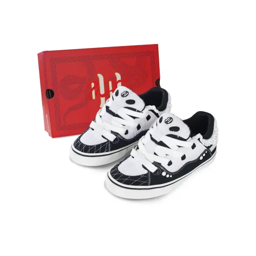 Ollieskate 스케이트보드화 로우탑 블랙 화이트 남녀공용