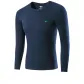 Crew Neck Unlined Clothing (Navy Blue) 100% cotton Antibacterial/Brushed Soft