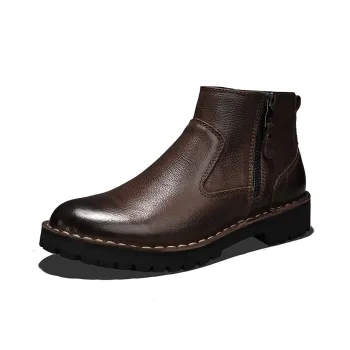 Ruomini Ankle Boots Men Brown, Black