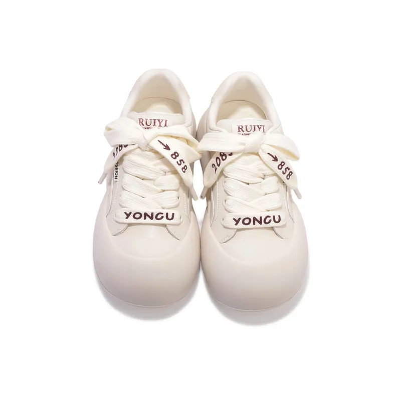 SNXR Slip Resistant Cushioning Abrasion Resistant Low Top Skateboard Shoes Women's Beige-5