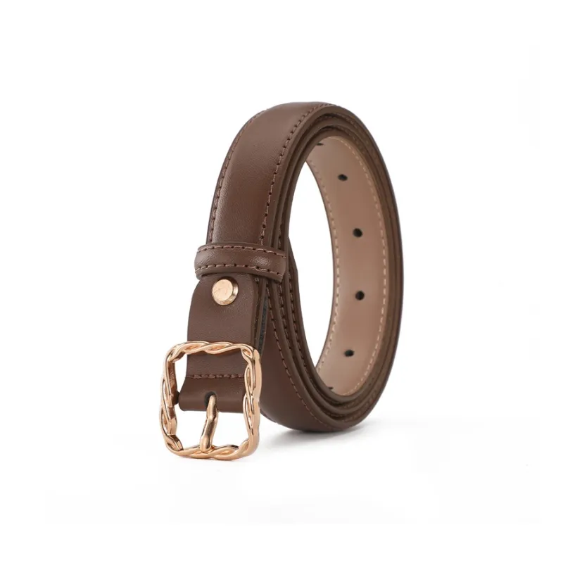 AOKANG Split Cow Leather Belts Women's Width 2.3CM-20