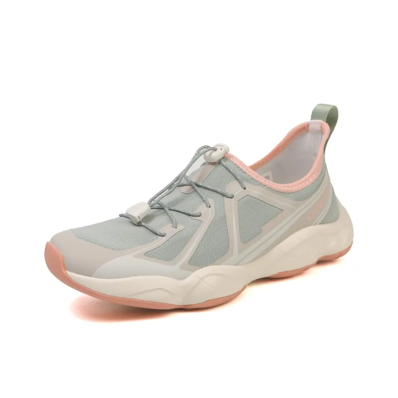 GORNORNIE Wear resistant, Lightweight, Breathable, And Non slip. Low Top Outdoor Shoes Women's Pea Green Pink-1