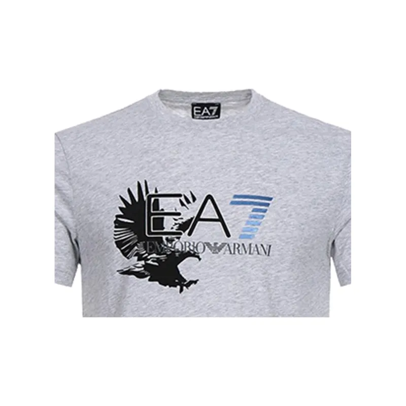 EMPORIO ARMANI EA7 T Shirts Men Gray-4