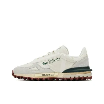 LACOSTE Low Top Casual Shoes Men's White Green