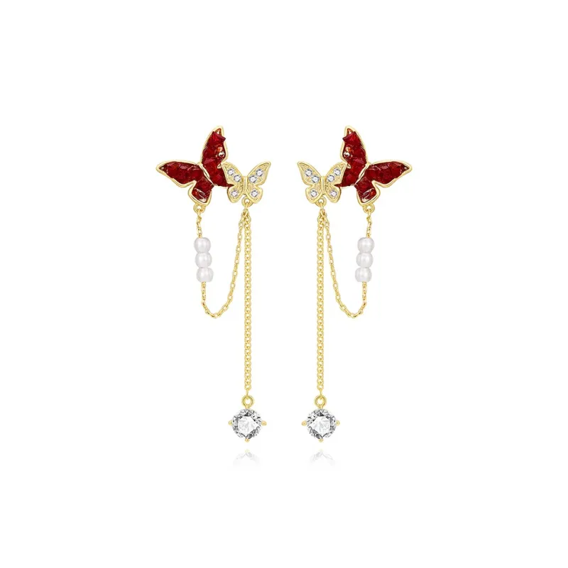 MCK 925 Silver Needles Earrings Women's-0