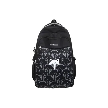 LUVISTRUE Nylon Backpack Regular Unisex Black/Light Green/Blue/Yellow/Dark Green