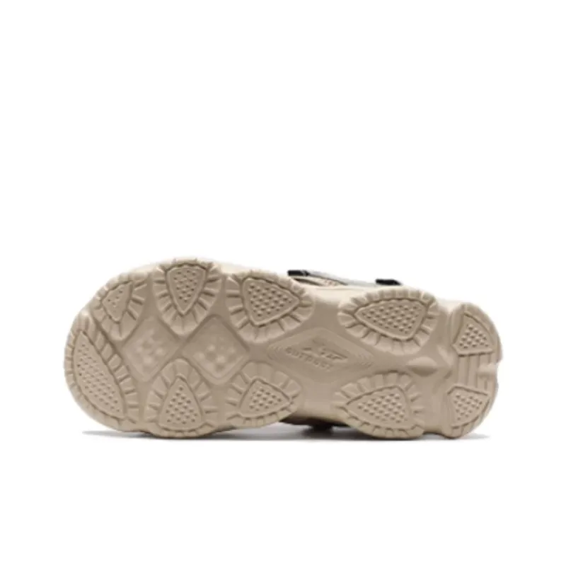 XTEP Beach Sandals Men's Brown Green-5