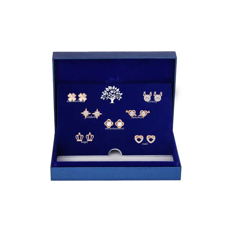 OWNCOOL S925 Sterling Silver Stud Earrings, Gift Box Set Women's-14