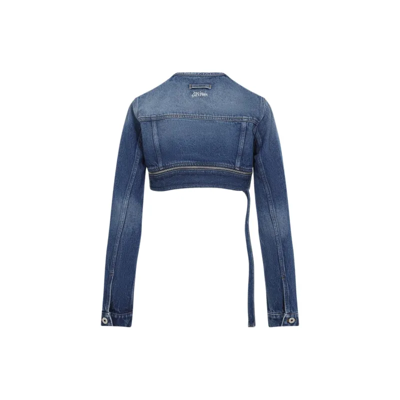Jean Paul Gaultier Cropped Denim Jacket-1