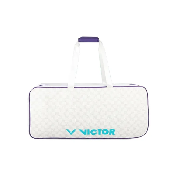 VICTOR Badminton Racket Bags 6 Pieces Large Capacity Sports Portable Crossbody Bag Bright White/Medium Purple Unisex-1