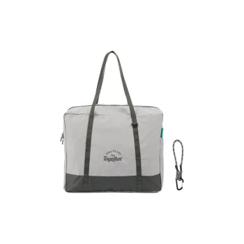 M Square Nylon Handbag, Shoulder Bag, Travel Bag Unisex Gray