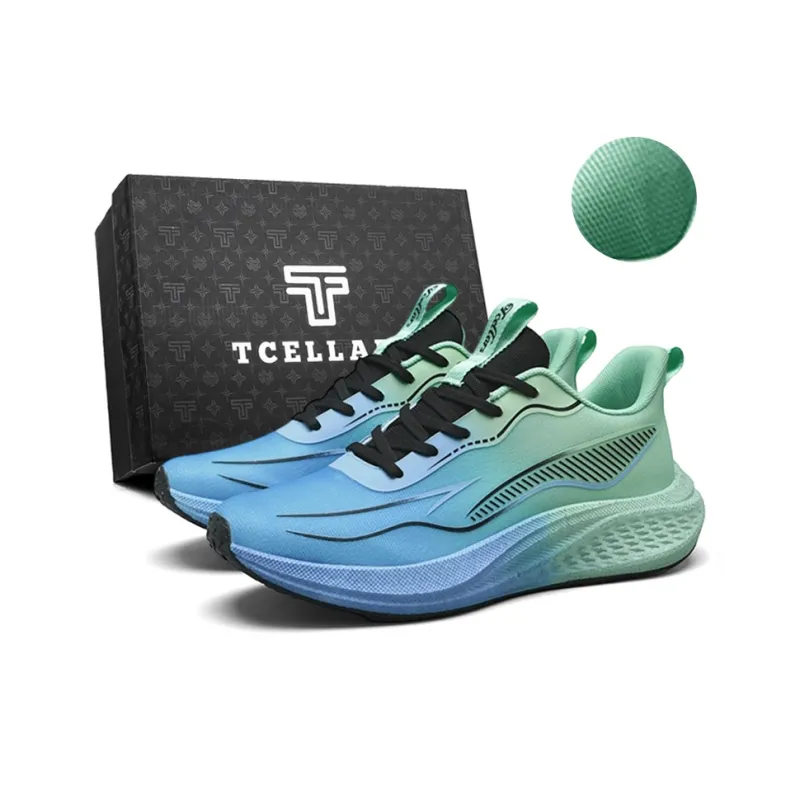 TCELLARS Abrasion Resistant Lightweight Height Increasing Rebound Low Top Running Shoes Men's Exclusive Box-13