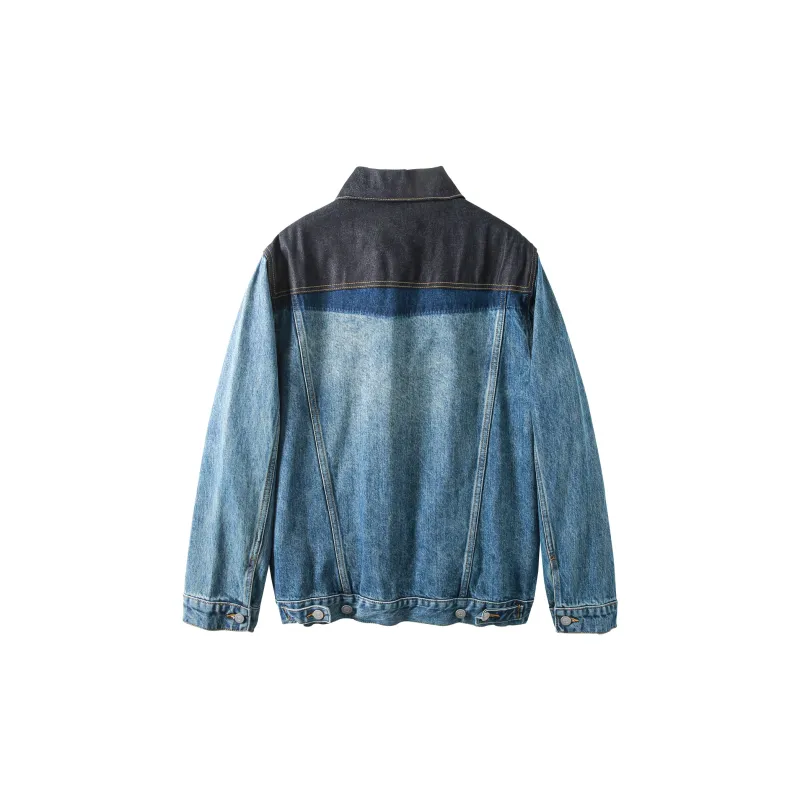 Le Alfashionline Denim Jacket Women's Blue-1