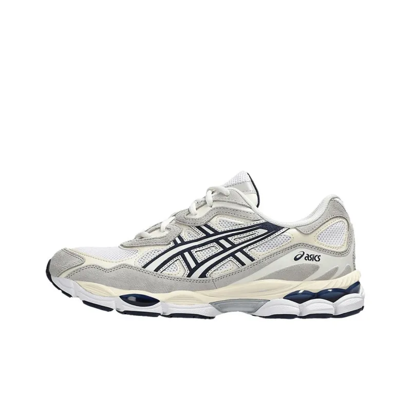 Asics Anti Slip Wear Resistant Low Top Casual Shoes Men's White-0