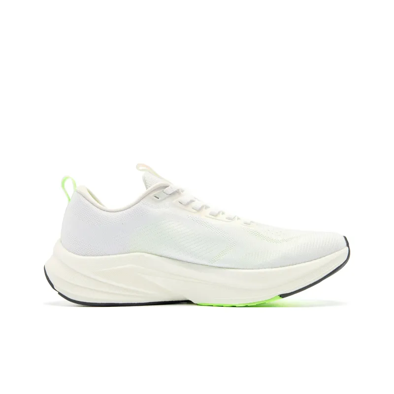 QIAODAN Speed 3LITE Cushioning Anti Slip And Wear Resistant Low Top Training Running Shoes Men's White Green-1