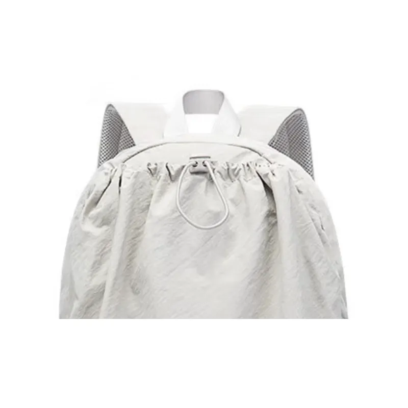 Anta Washed Cloth Backpack Medium Size Unisex Night Mist Gray-5