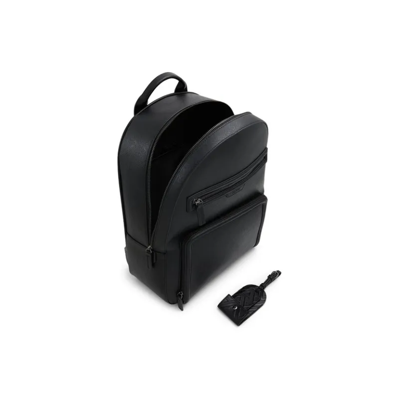 ALDO Artificial Leather Backpack Large Size Men's Black-2