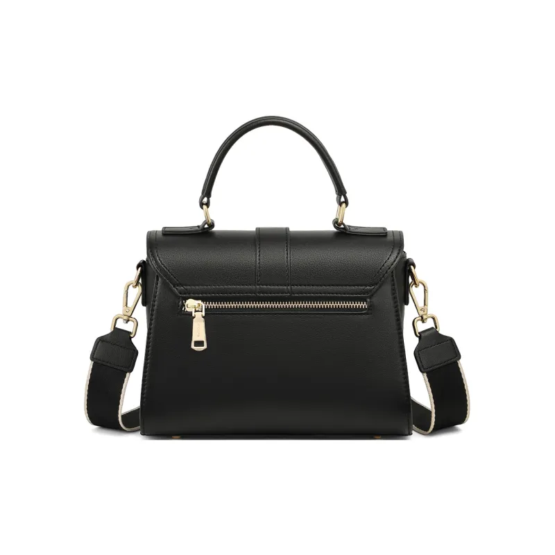 MILLIE'S Cow Leather Shoulder Bag, Crossbody Bag, Handbag Women's Black-5