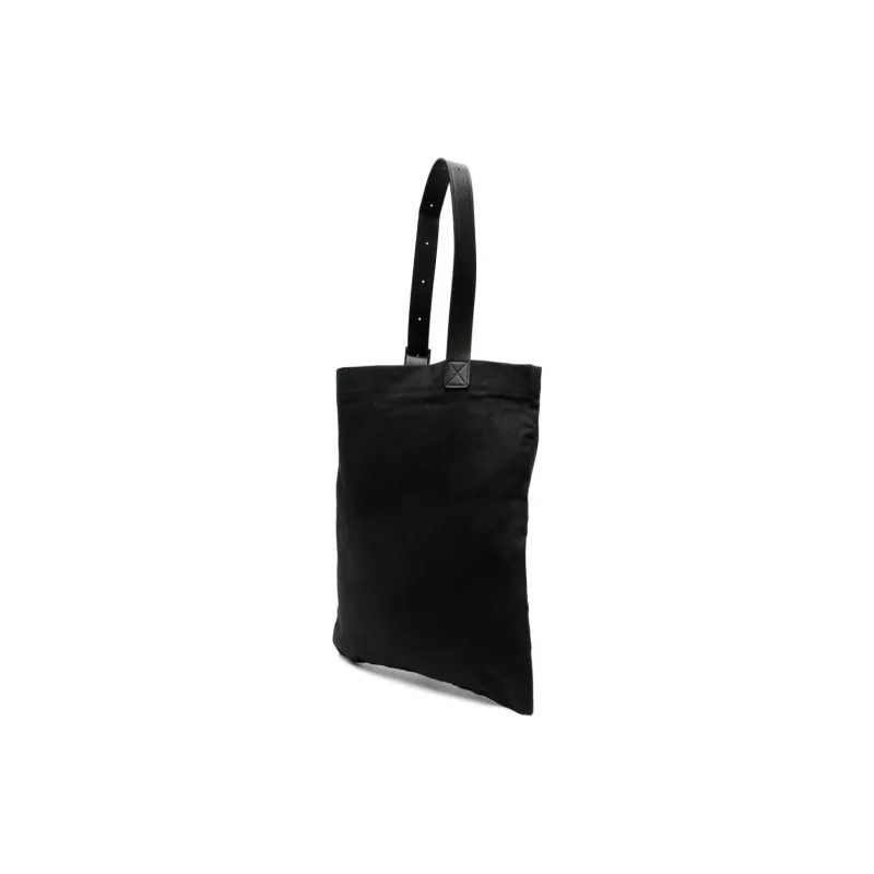 CDG Nike Collaboration Cotton With Recycled Leather Handbag Men's Black-2