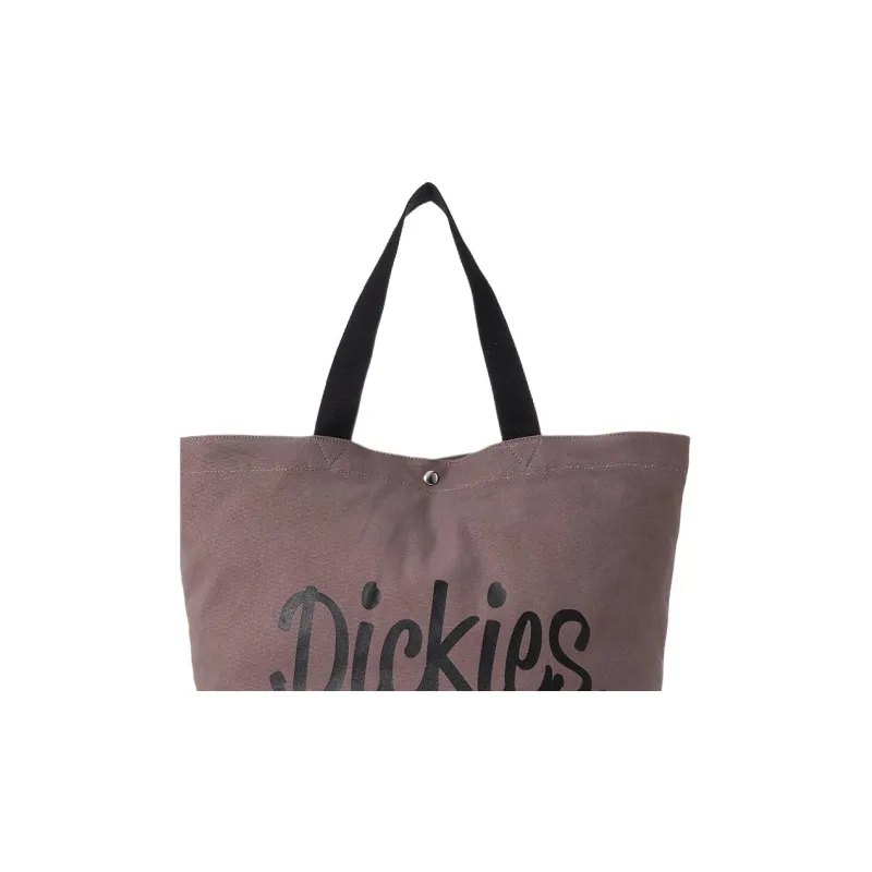 Dickies Cotton Patchwork Canvas Tote Bag Shopping Bag Handbag Unisex Charcoal-4