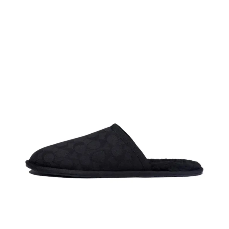 COACH Wrap toe Slippers Men's Black-0