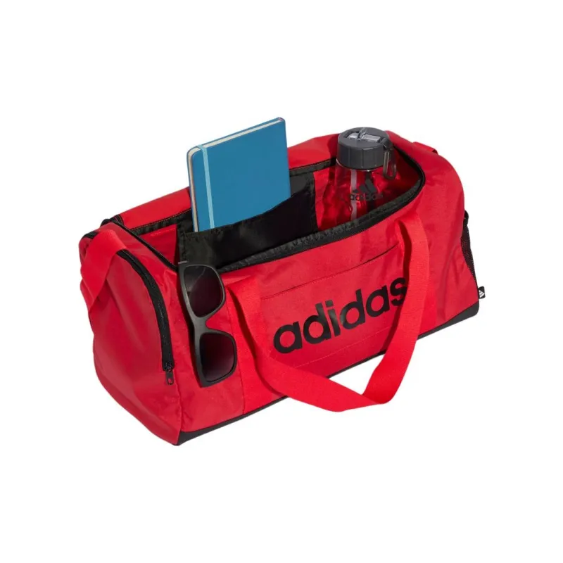 Adidas Polyester One Shoulder Crossbody Portable Gym Bag Small Size Unisex Red-3