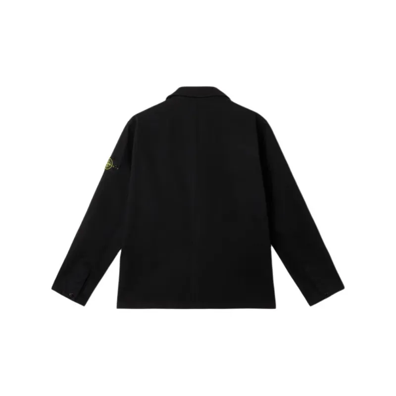 STONE ISLAND Raso Gommato 3L Button Up Jacket-1