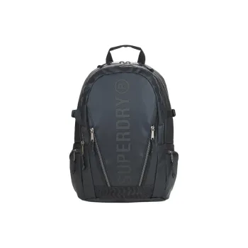 SUPERDRY Fabric Backpack Large Size Unisex Black