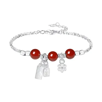 Heart Grass S925 Silver Bracelets Women's
