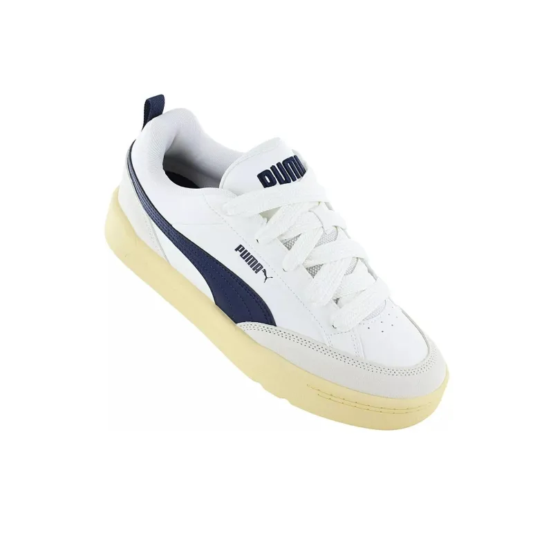 PUMA Park Lifestyle Anti Slip Wear Resistant Low Top Skateboard Shoes Men's White-2
