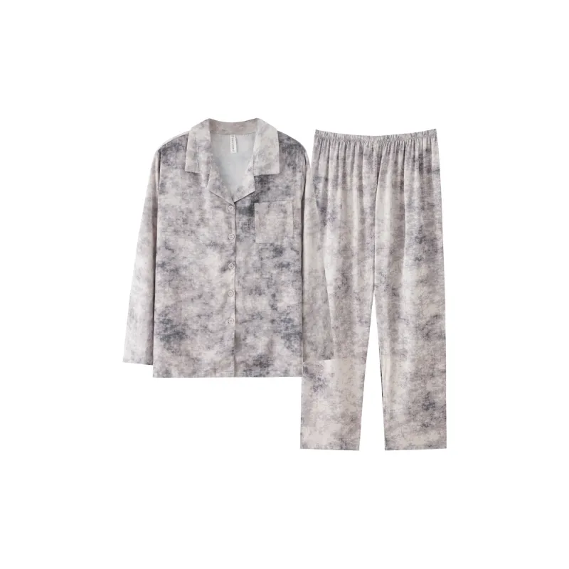 Qin Jing Pajama Set Unisex Gray-6