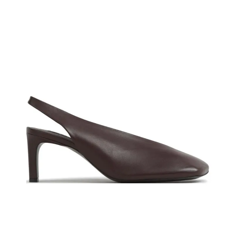 JIL SANDER Slim Heel High Heels 7cm Women's Brown-1