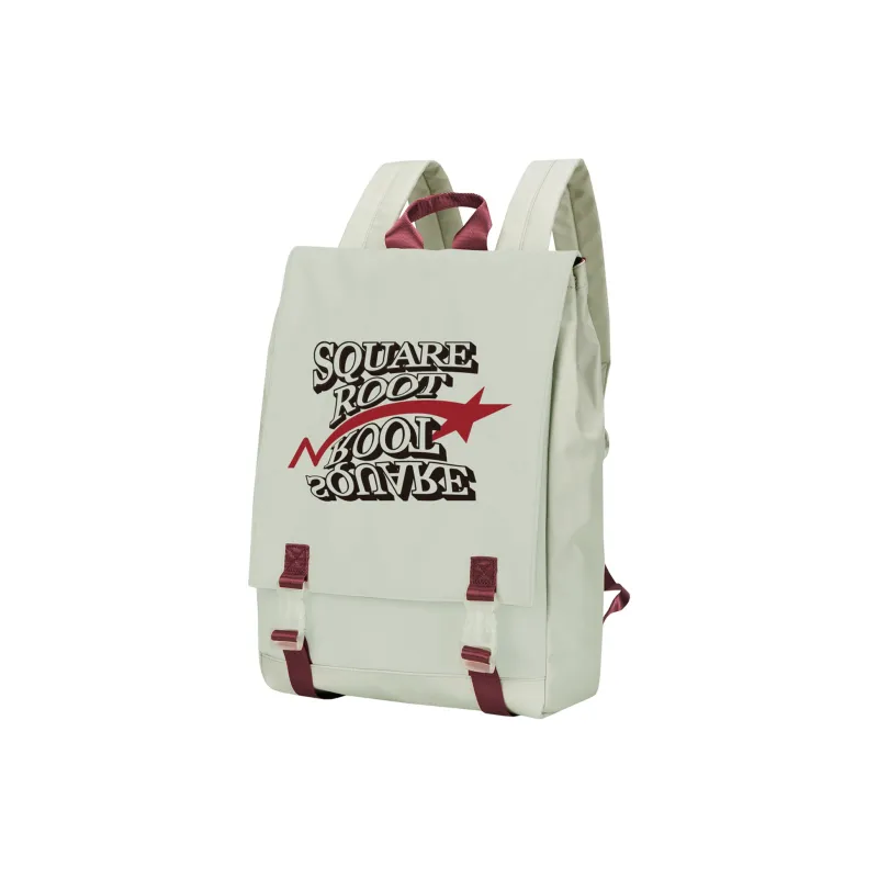 HINY Polyester Student Backpack Regular Unisex Light Gray-9