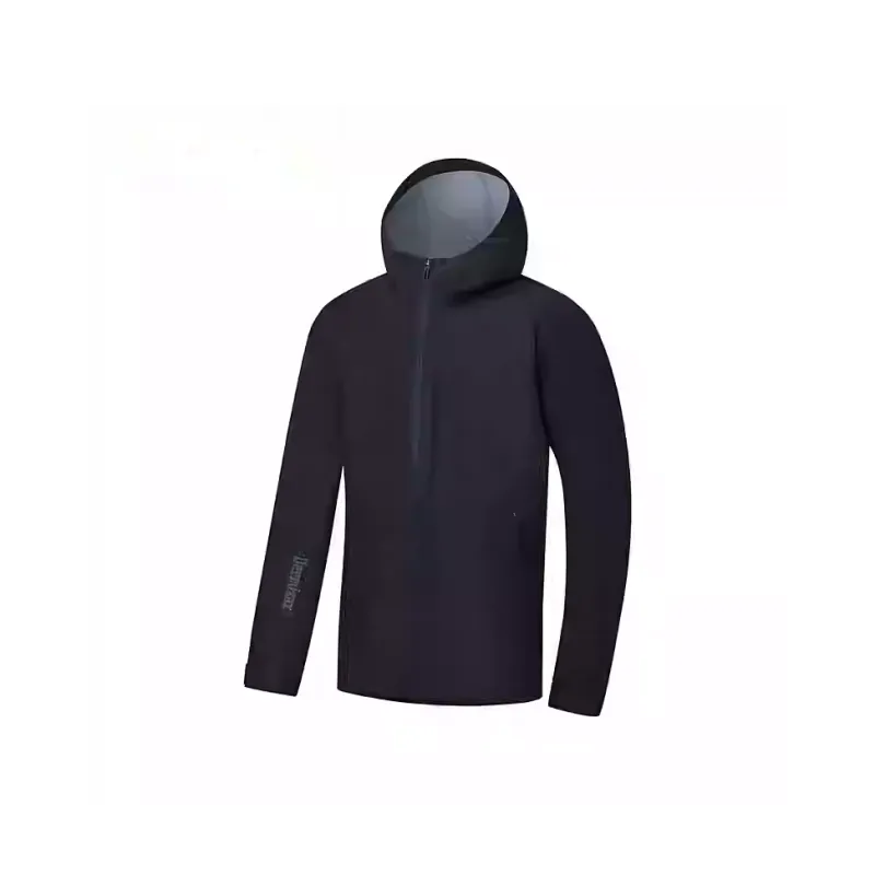 XTEP Variety Training Collection Abrasion Resistant Windbreaker Jacket Men's Jet Black-0