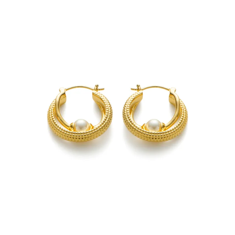 RSNY Gold Plated Copper Earrings Women's-4