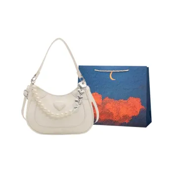 Elsvet PU Portable Crossbody Bag, Shoulder Bag Women's White/Silver/Black/Khaki/Pink/Brown