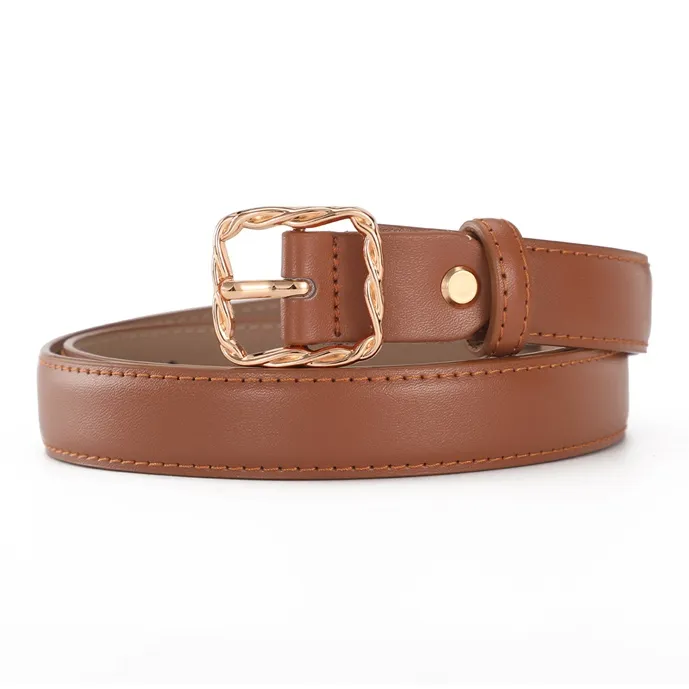 AOKANG Split Cow Leather Belts Women's Width 2.3CM-27