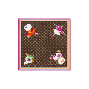 LOUIS VUITTON Lv X Tm Monogram Superflat Characters Square 70