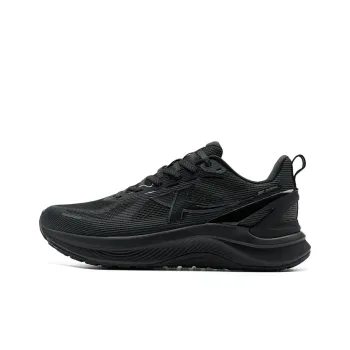 XTEP Stride ET Wear Resistant Slip Resistant Low Top Training Running Shoes Men's Black/Coal Black