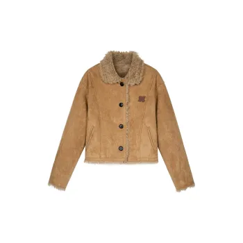 KING PRINCE Velvet feel Coat Unisex Camel