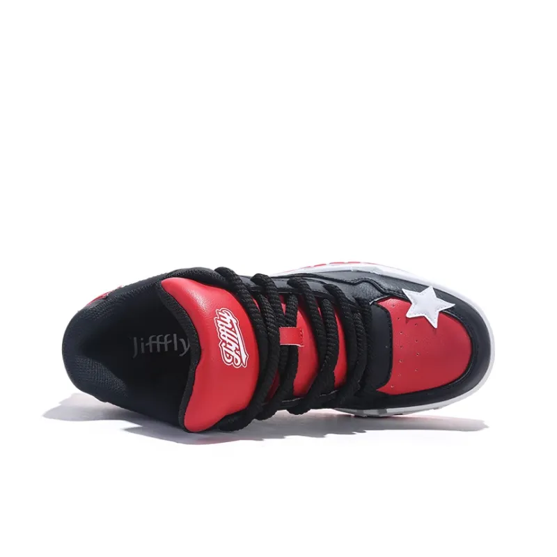 Jifffly Slip Resistant Cushioning Low Top Skateboard Shoes Unisex-12